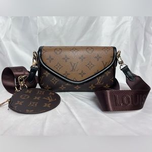 LV crossbody bag, Brown and Black